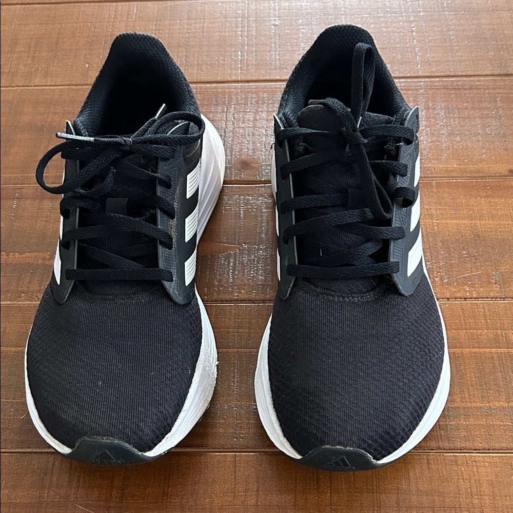 Adidas Men's Black and White Athletic Shoes